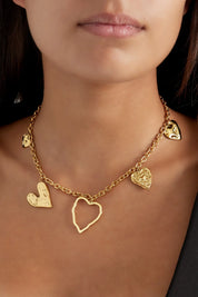 Heartful Statement Ketting Goud