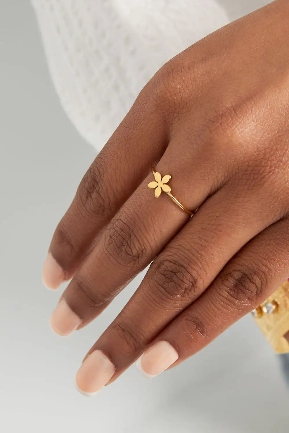 Basic Ring Bloem Goud