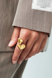 Double Love Ring Goud