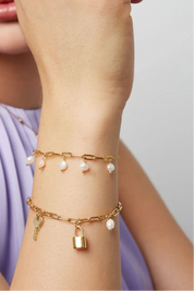 Armband Met Parels Goud