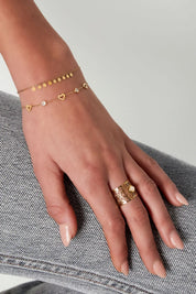 Armband Hart & Diamant Bedels Goud