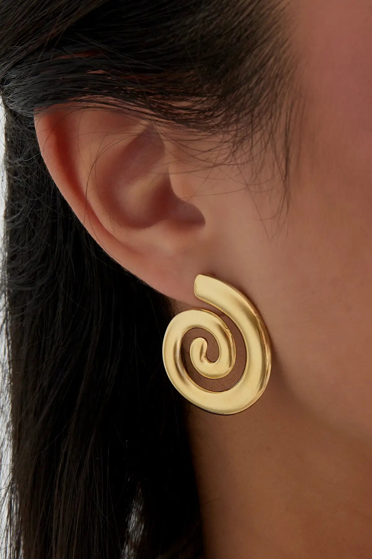 Oorbellen Swirly Wave Goud