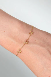 Charming Bows Armband Goud