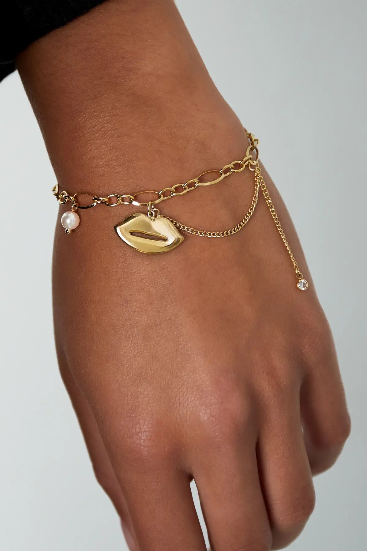 Kiss & Tell Armband Goud