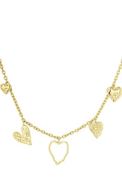 Heartful Statement Ketting Goud