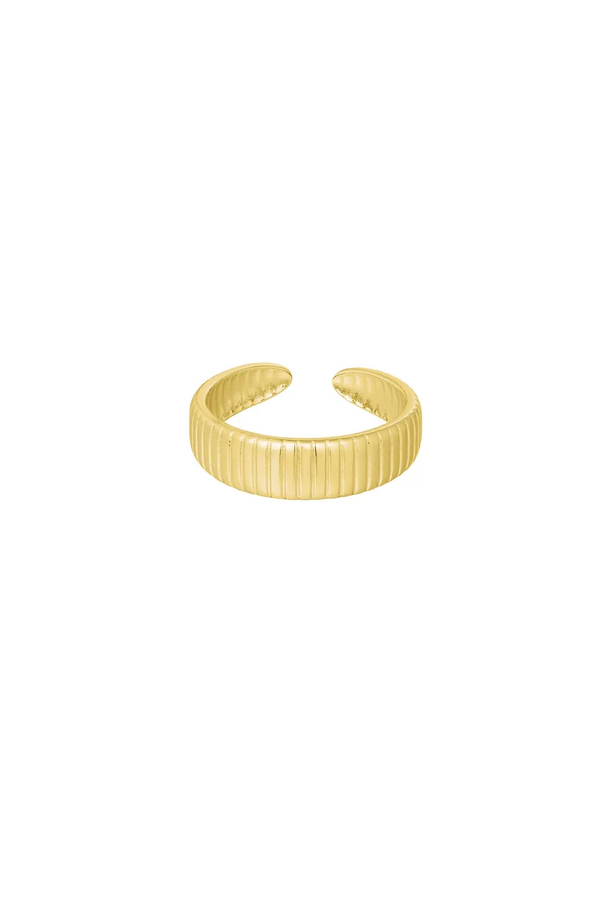 Ring Gestreept Goud