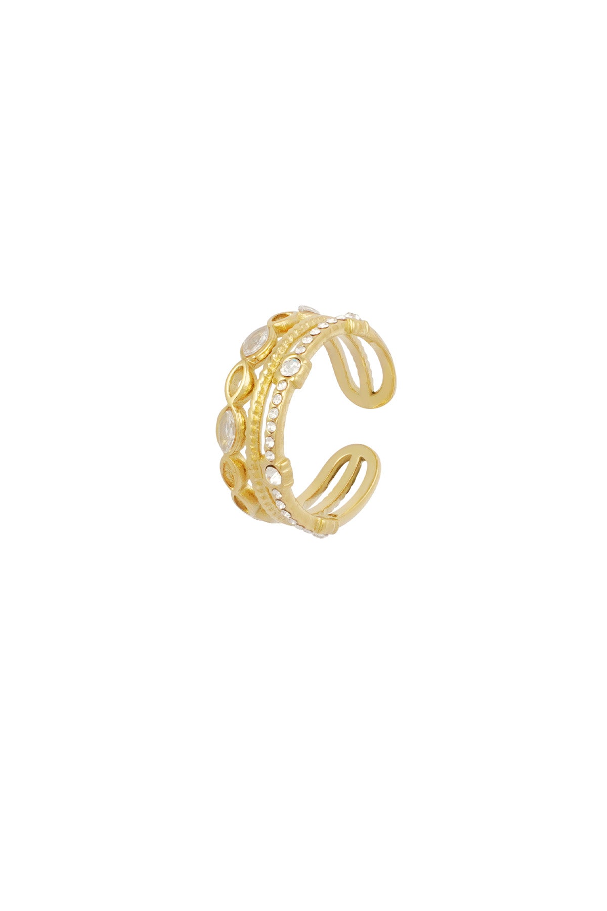 Triple Love Ring Goud