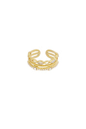 Triple Love Ring Goud