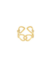 Ring Hart Connected Goud