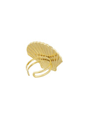 Shell Statement Ring Goud