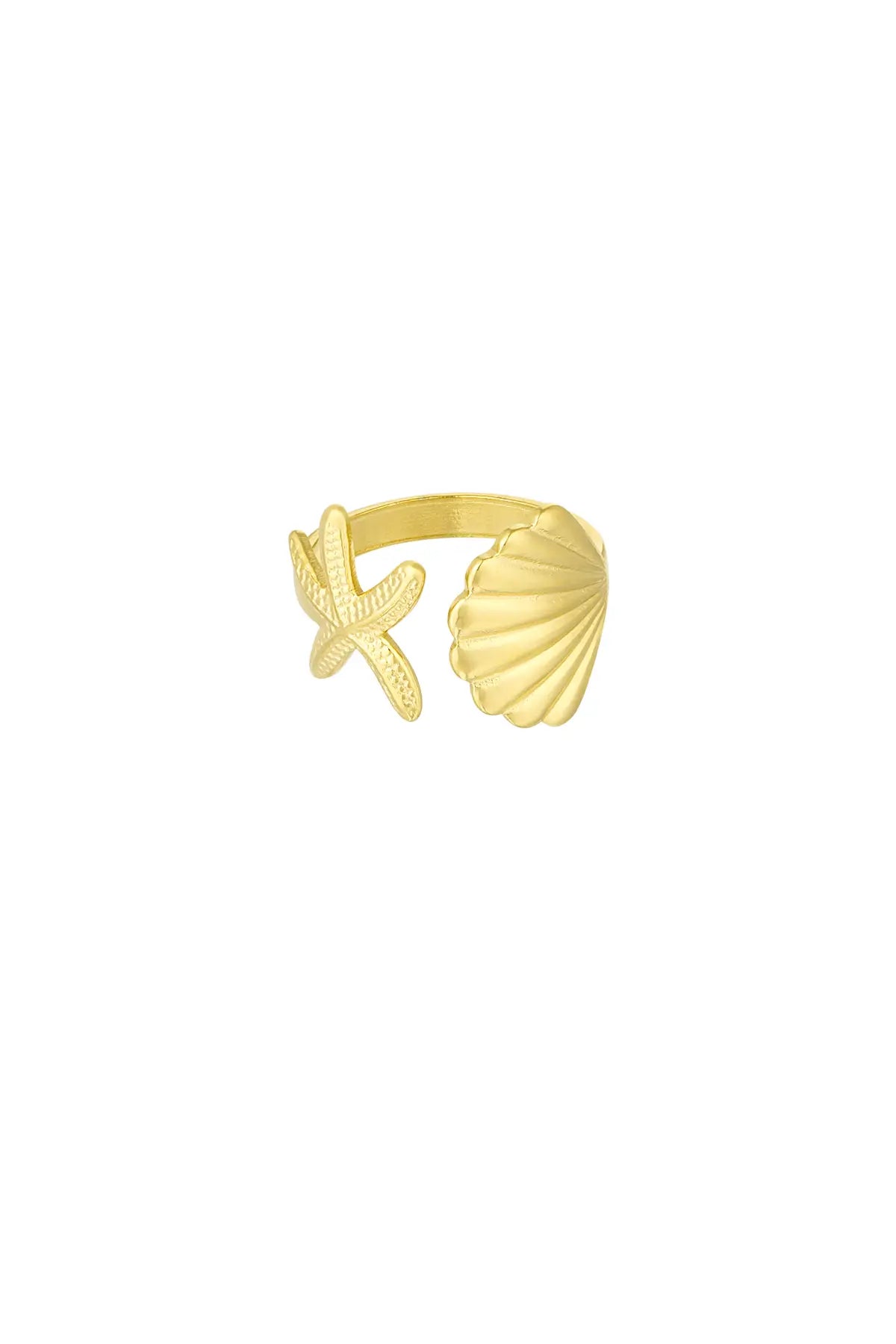 Ring Sea Shell Vibes Goud