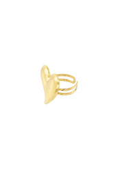 Curvy Love Ring Goud