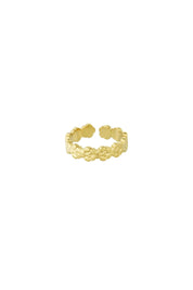 Ring Shimmer Flower Goud