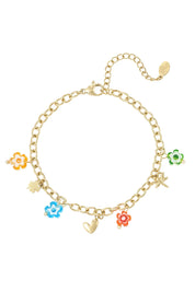 Armband Festive Florals Goud