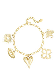 Armband Floral Lovers Goud