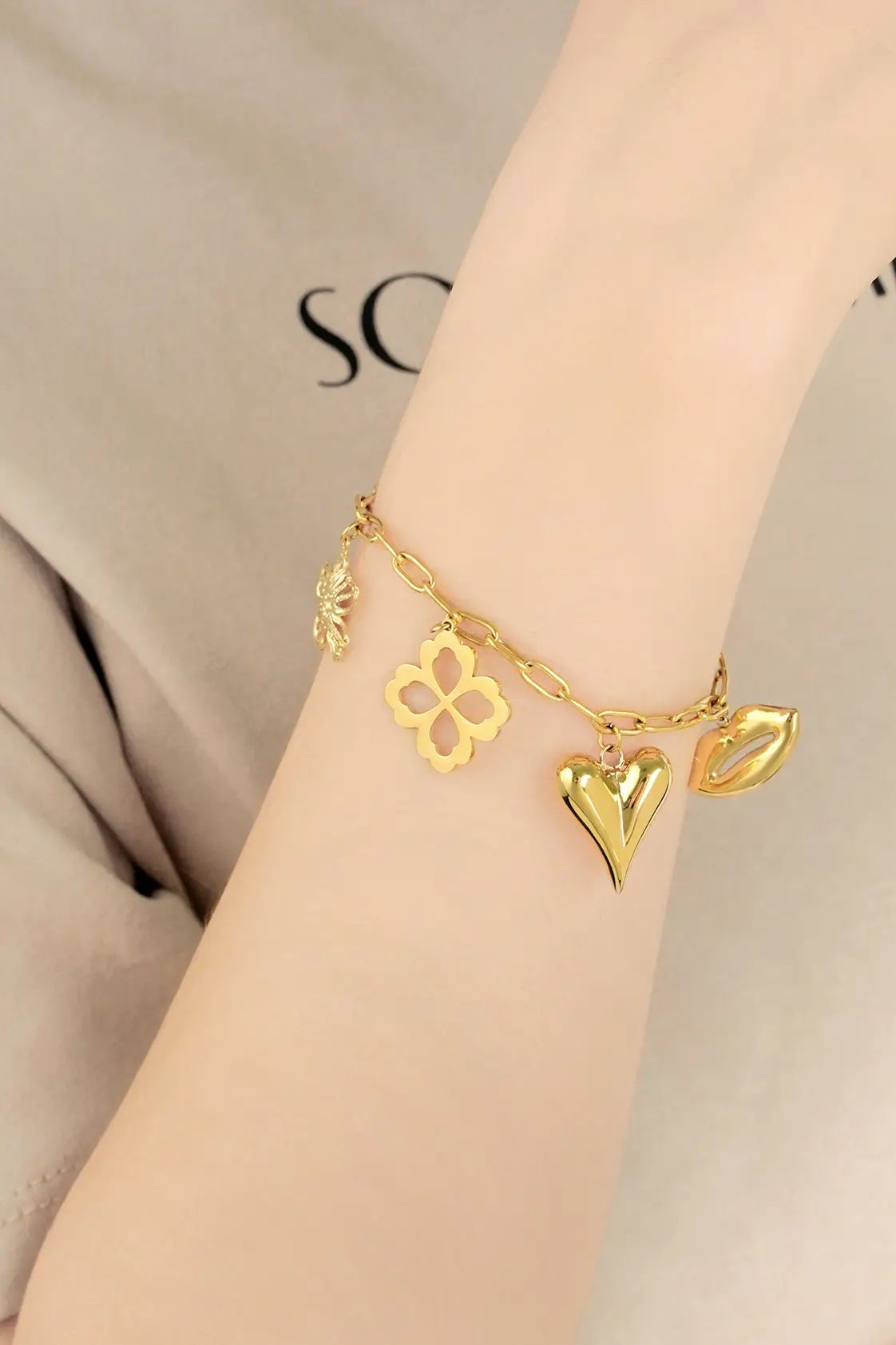 Armband Floral Lovers Goud