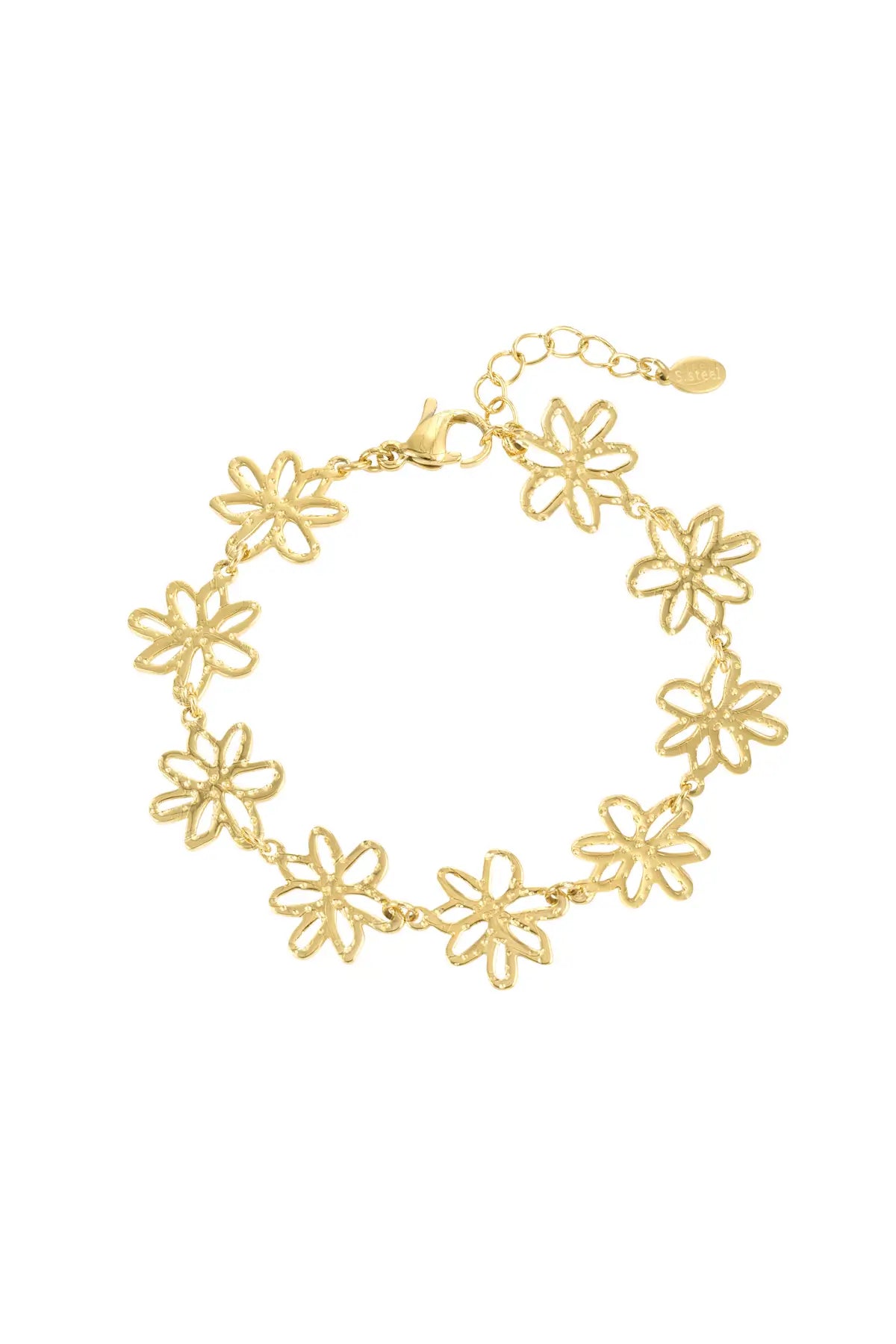 Flower Party Armband Goud