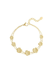 Daisy Delight Armband Goud