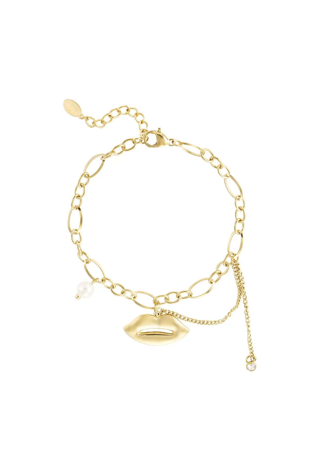 Kiss & Tell Armband Goud