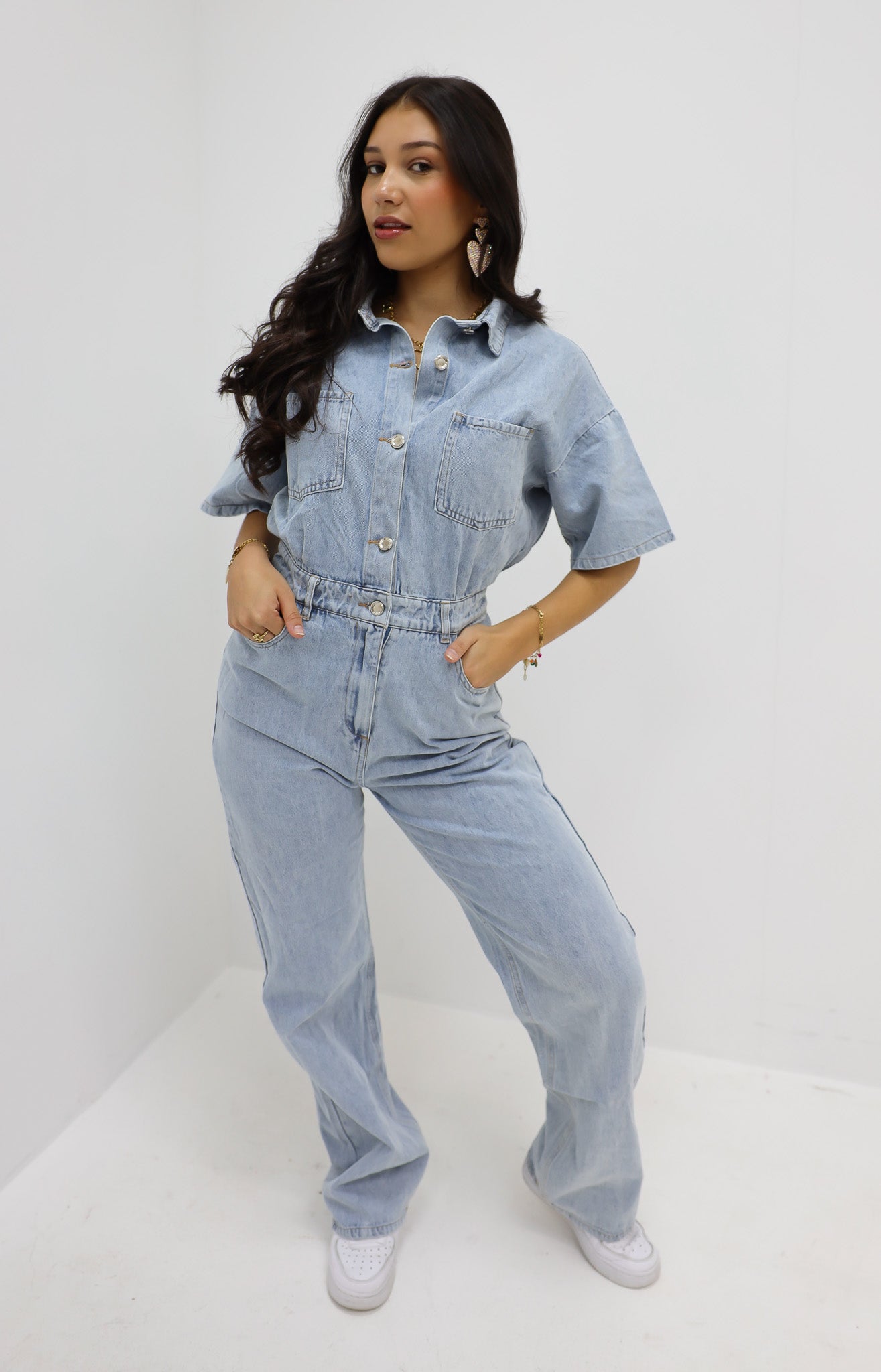 Denim Jumpsuit Blauw