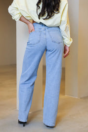 Straight Leg Jeans Blauw 9012