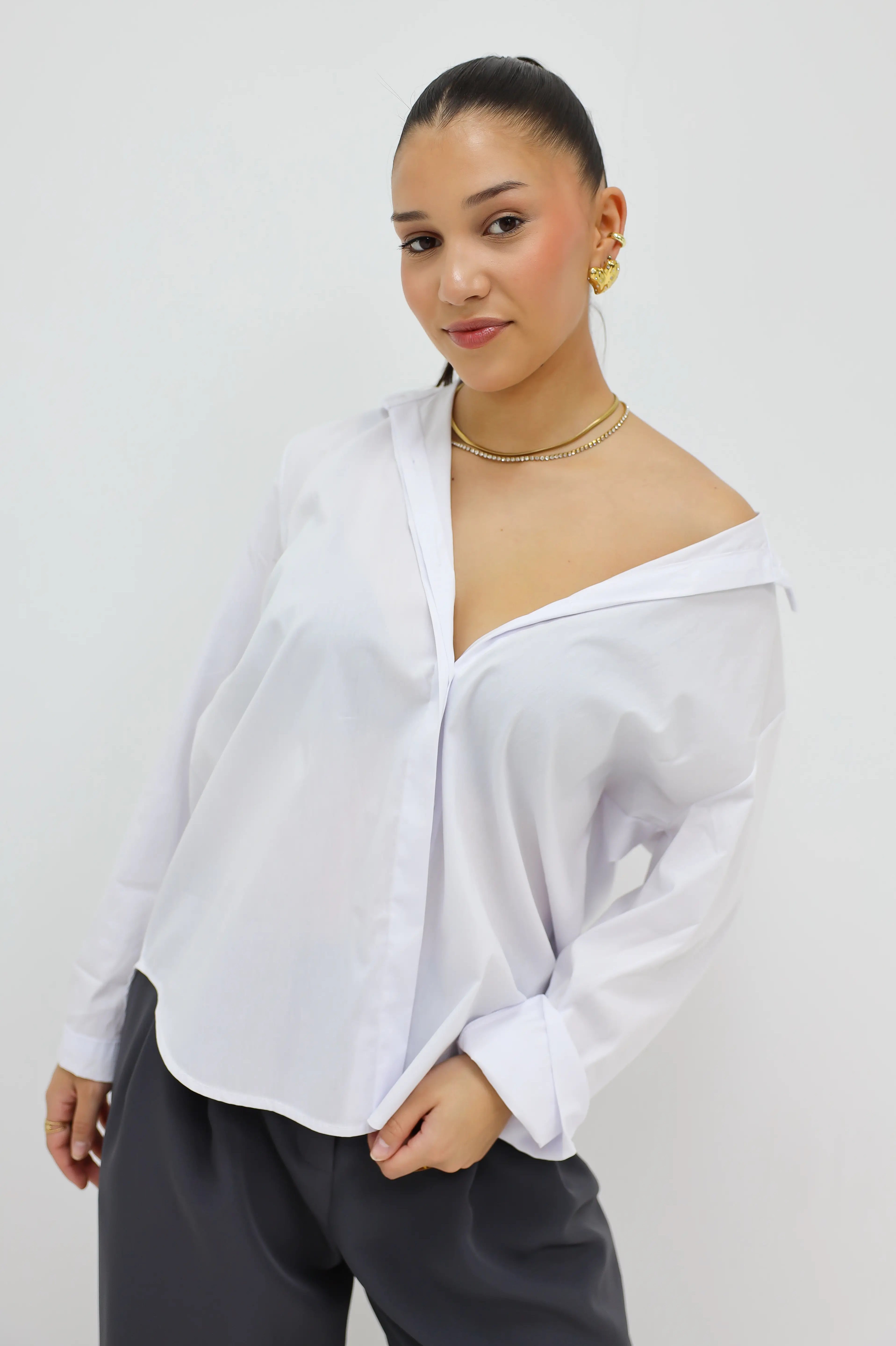 Effen Blouse Wit