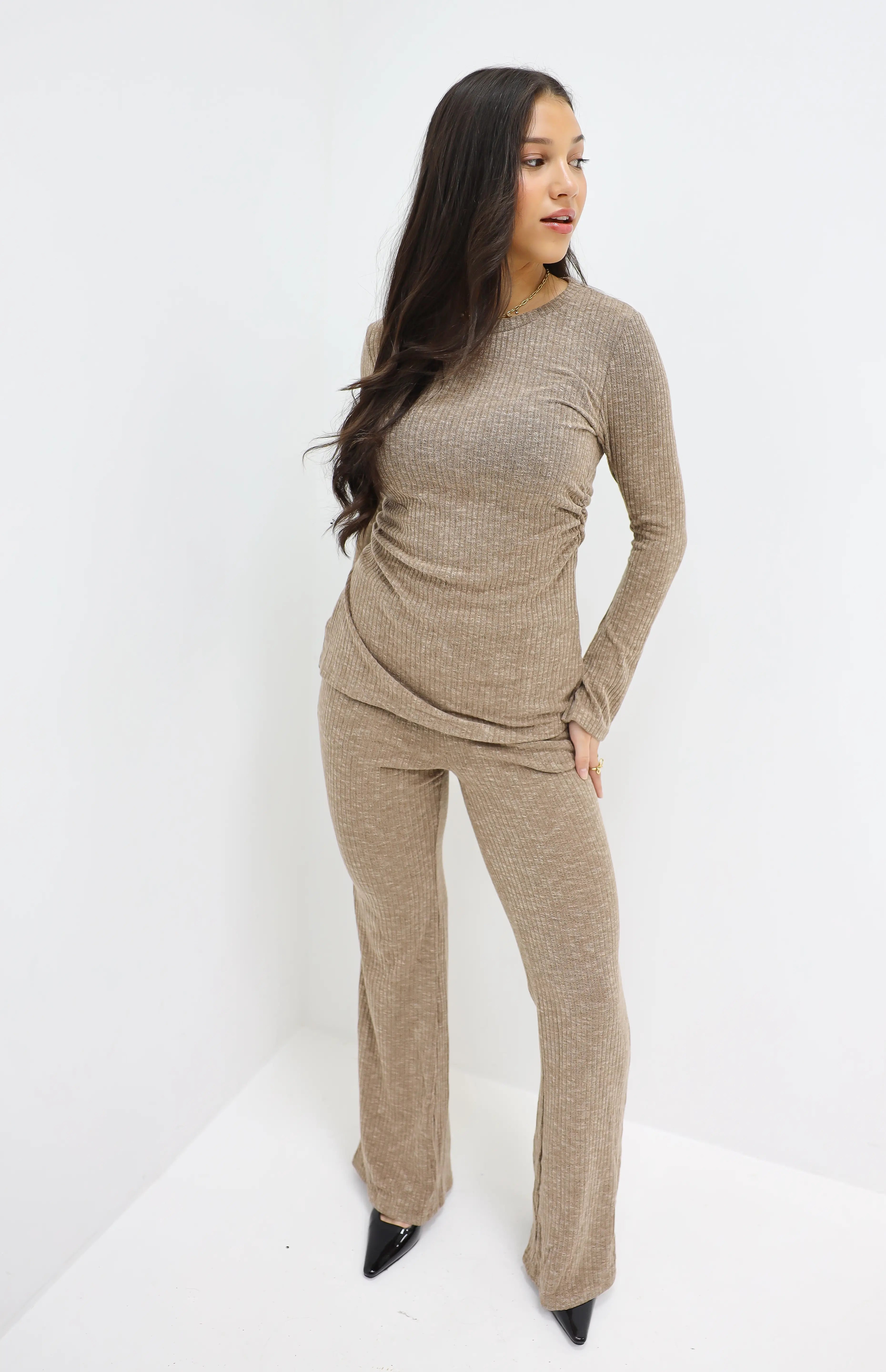 Basic Broek Taupe