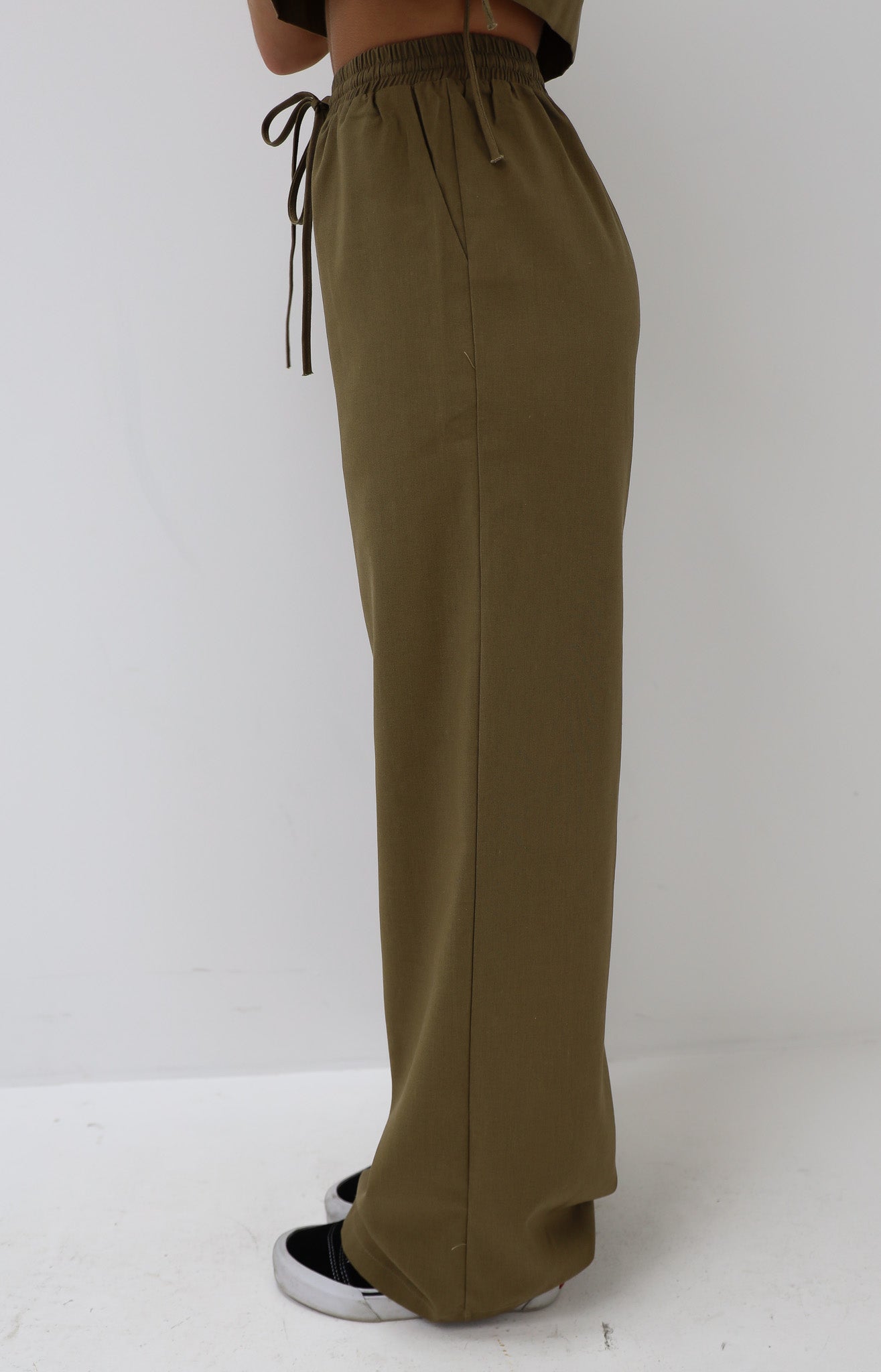 Linnen Broek Taupe