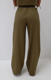 Linnen Broek Taupe