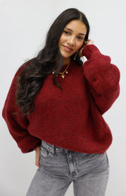 Oversized Liva Trui Bordeaux