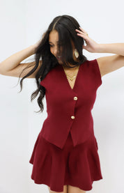 Mini Rok Bordeaux