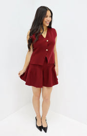 Mini Rok Bordeaux