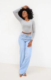 Extra Tall Wide Jeans Blauw 2717