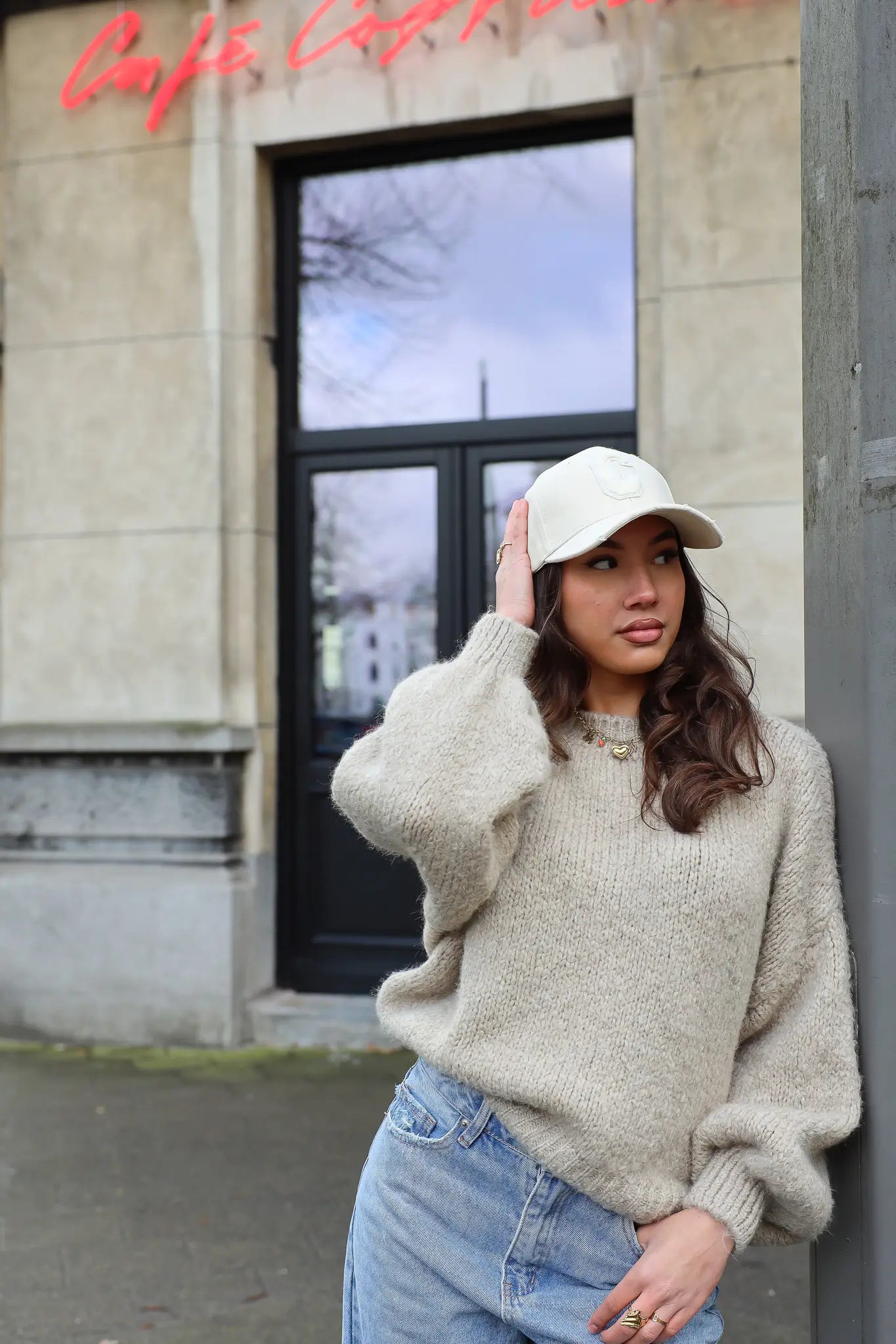 Oversized Liva Trui Beige