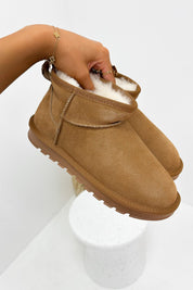 Ultra Mini Boots Camel