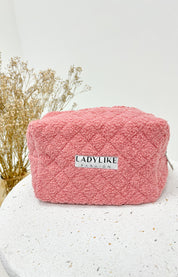 Bouclé Make-up Tasje Roze