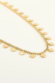 Ketting Mini Klavers Goud