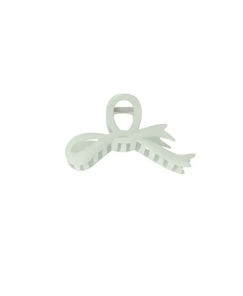 Bow Hair Clip Mint Green